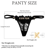 Sexy Customized Name Lace Thong Panties for Women Adjustable Underwear Detachable DIY letter Personality Valentine's Day Gift 6