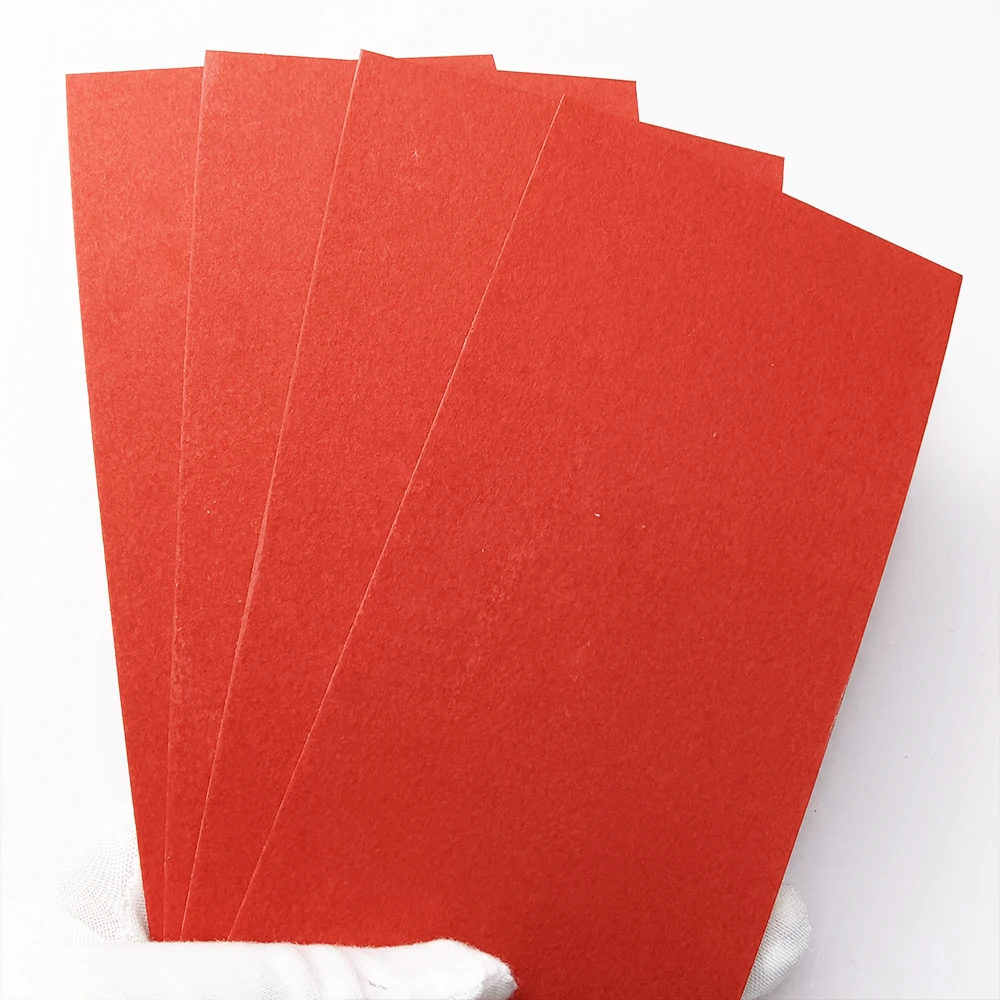 2pc Red Vulcanized Fibe Paper Handle Spacer Material Making Diy Knife Shank Accessories Material 120x100x1mm