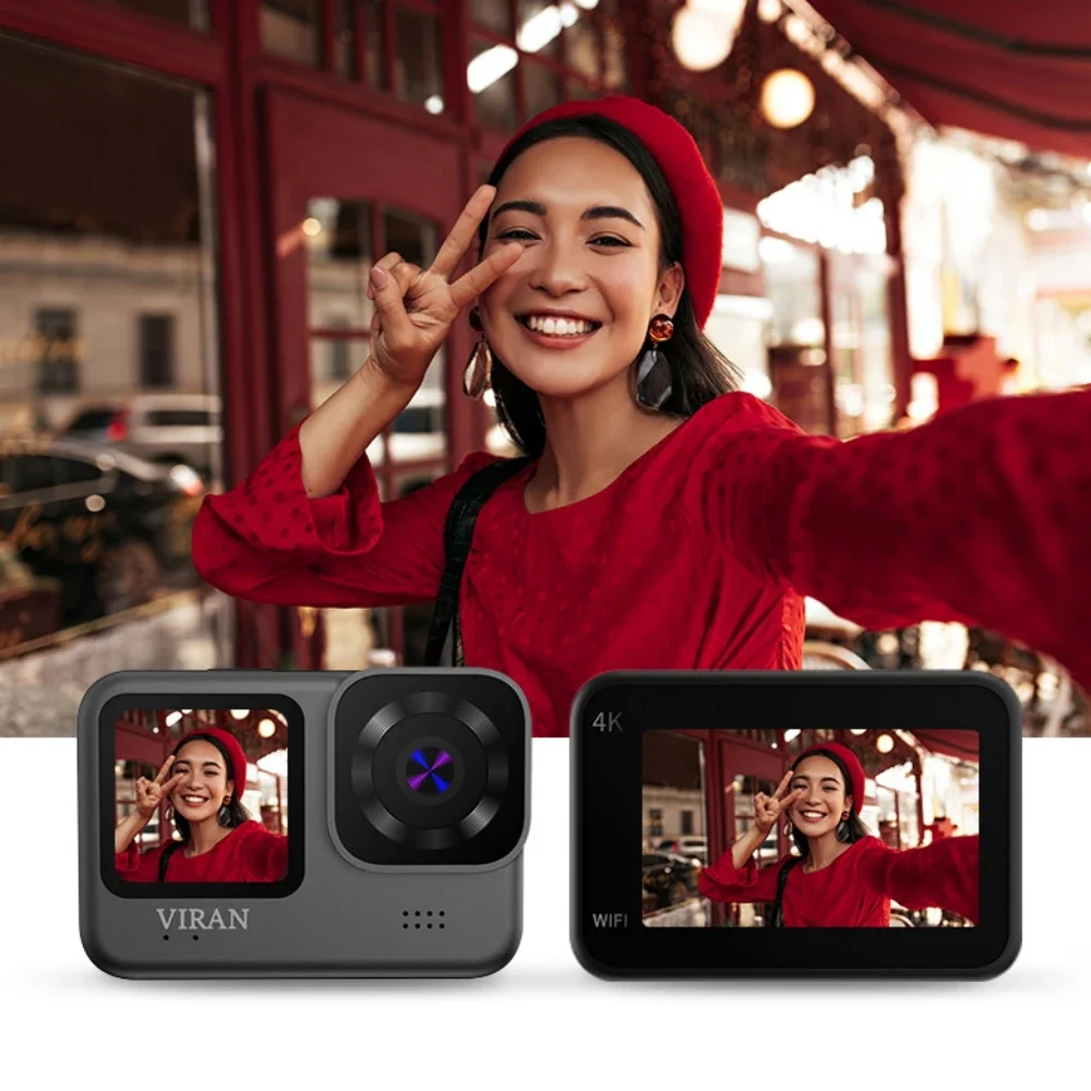 

V9 Action Camera 5K 30fps 4K60FPS WiFi Anti-shake Go With Remote Control Screen Waterproof Sport Camera Pro Drive Recorder