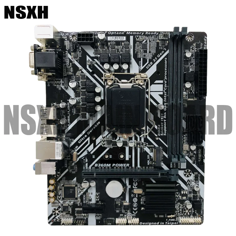 Original B360M POWER Mtherboard 32GB LGA 1151 DDR4 Micro ATX Mainboard