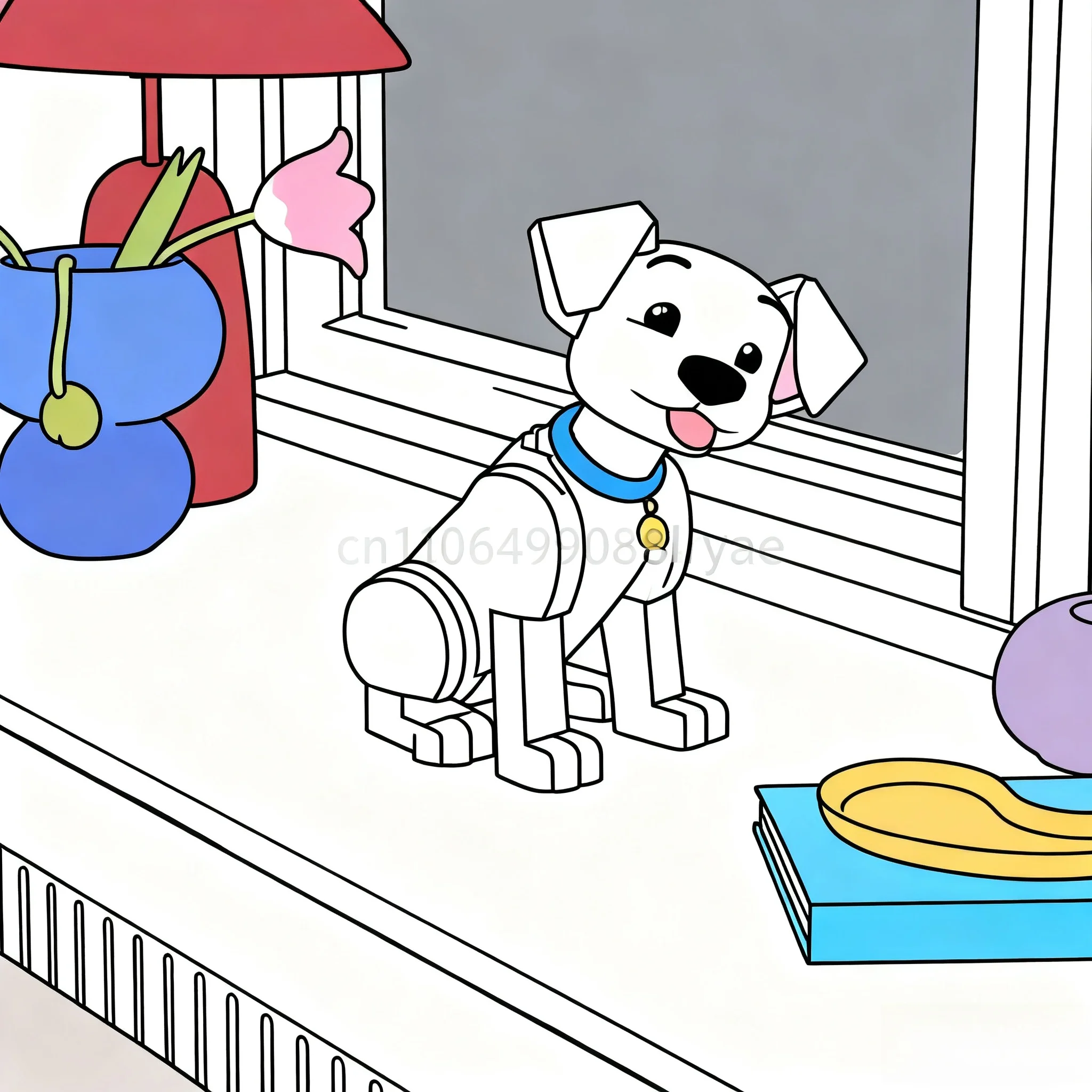 

722 pieces of cute puppy building blocks, animal dog models, DIY assembly building blocks, toys, children's Christmas gifts