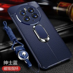 Magnetic Case For Huawei Mate 50 Pro 40 30 20 Holder Cover For Mate50 Luxury TPU Soft Silicone Protection Shockproof Bumper