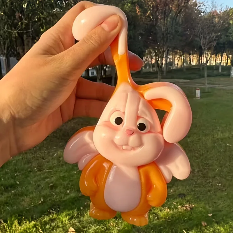 Squishy Big Bunny Fidget Toys lindo conejo antiestrés juguete para apretar Animal simulado juguetes para aliviar el estrés para niñas juguetes de Navidad