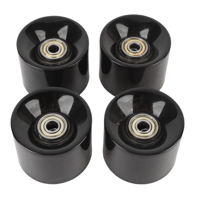 

4PCS Skateboard Wheels High Elasticity PU 60x45mm Longboard Roller Wheel With Bearings