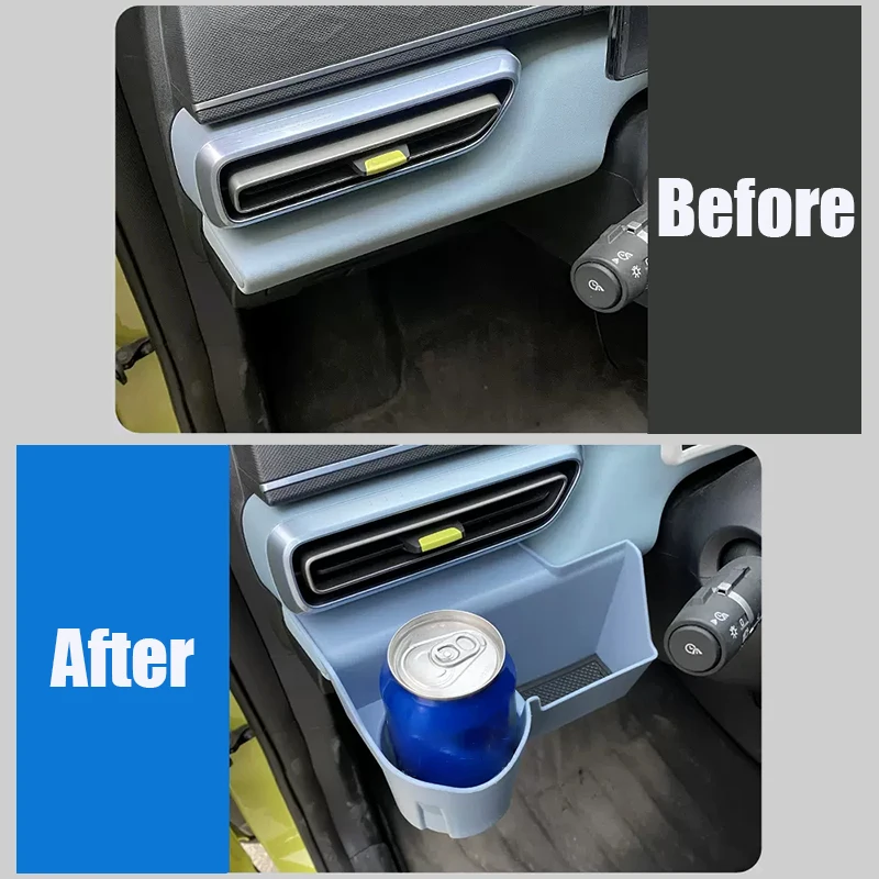 For BYD Seagull Dolphin Mini 2023 2024 Automotive Interior Left and right air outlet cup holder Storage box under the air outlet
