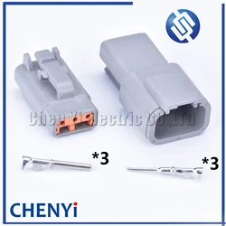 3 Pin connector DTM06-3S DTM04-3P Male or Female Auto Waterproof Connector Automotive Sealed Plug For Deutsch DTM