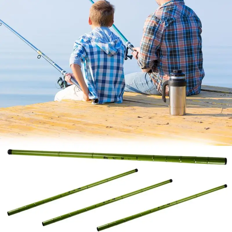 Telescopic Fishing Rod Travel Fishing Rod Foldable Fiberglass Freshwater Fishing Pole Compact Backpacking Fishing Pole For Bass