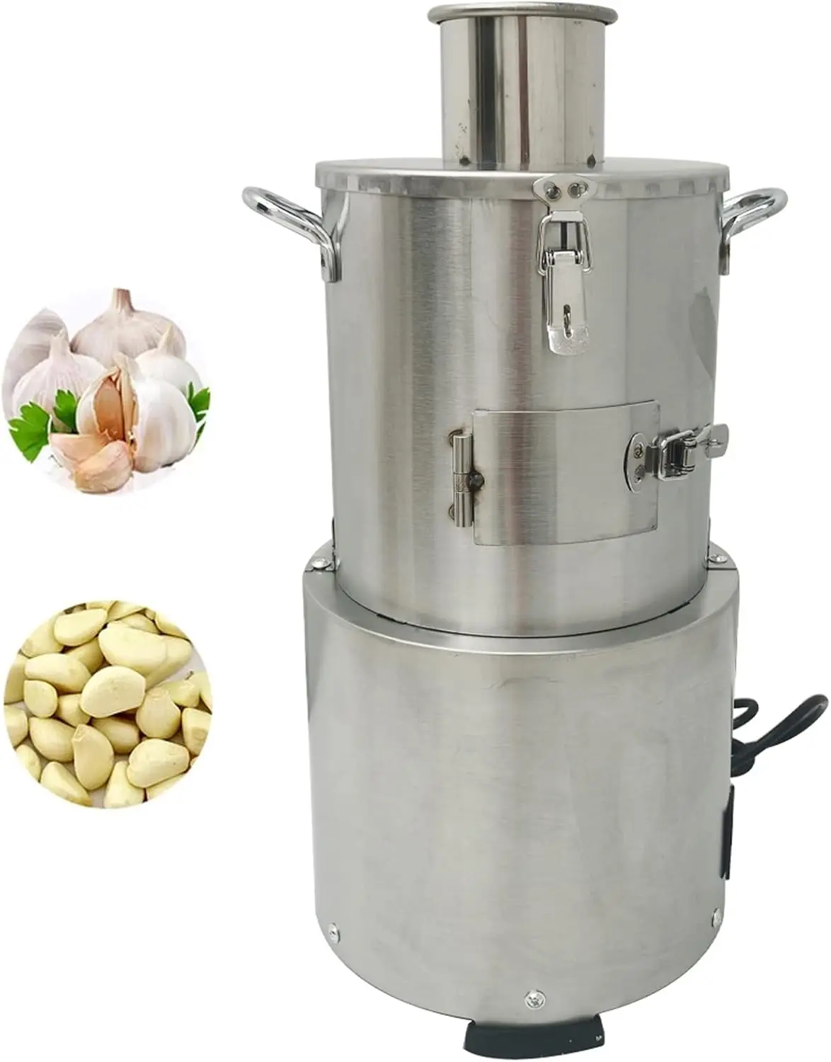 Commercial Electric Garlic Peeler Machine Peeling Stainless Steel Commercial Whole Garlic Skin Remover Peeler Machine 110V 200W