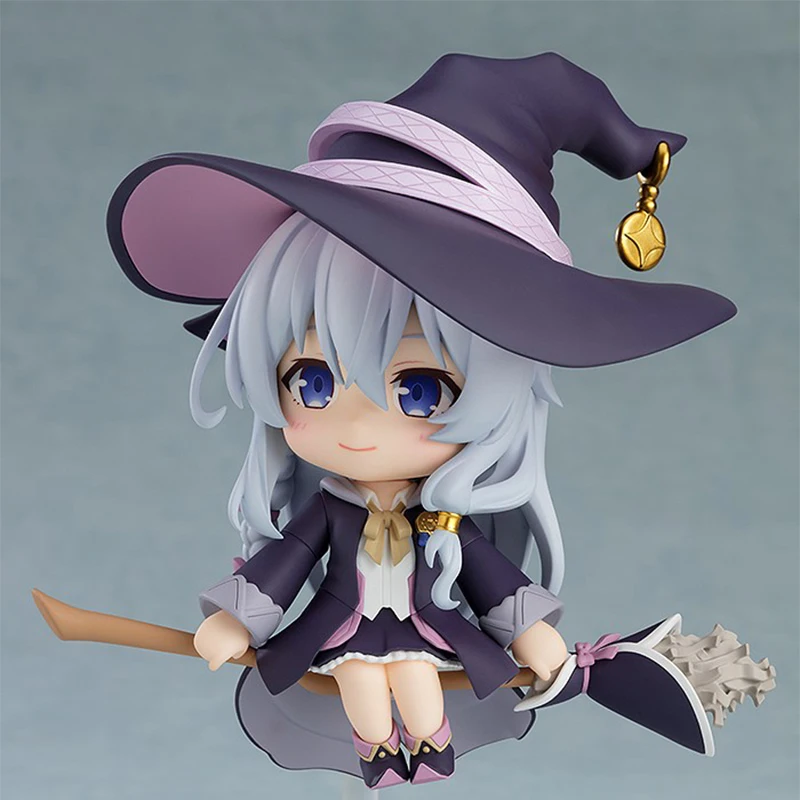 10cm Cute The Journey of Elaina Figure Q Version Nendoroid Elaina Action Figure Witches Decoration Figurine  PVC Collection Toys