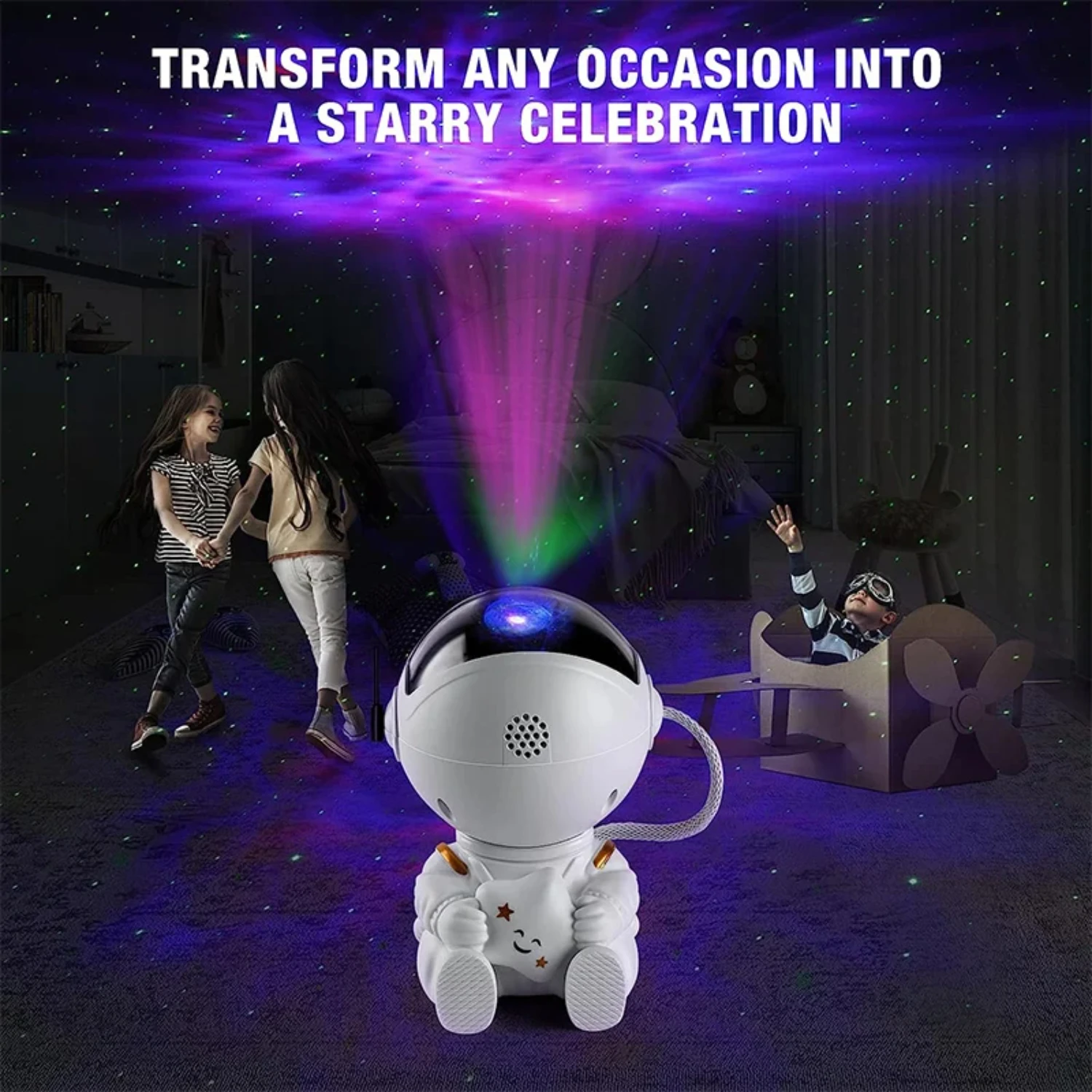 LED Astronaut Projection Light Starry Sky Atmosphere Light  Projector Night Light Desktop Decoration Light Bedroom  Li