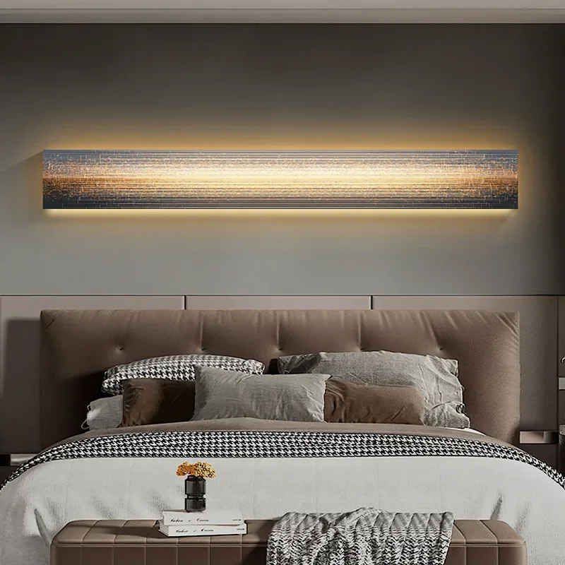Bedroom bedside decorative painting light luxury master bedroom hanging painting living room lamp
