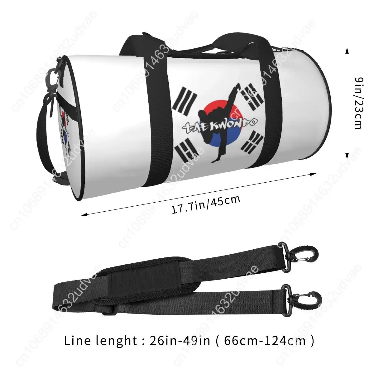 Taekwondo Korean Gym Bag Martial Art Weekend Sports Bags with Shoes Travel Custom Handbag Colorful Fitness Bag For Couple