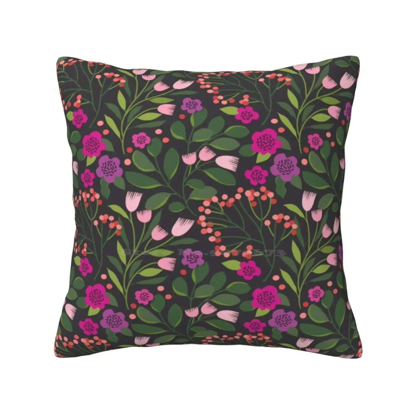 Pretty Home Sofa Car Cushion Cover Pillowcase Flower Floral Pattern Pretty Cutte Love Happy Delicate Botanical Nature Serenity