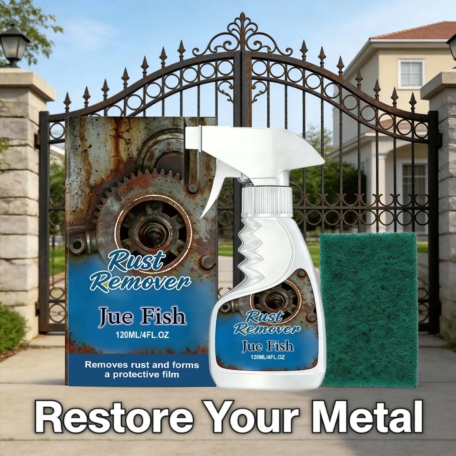 Multi Purpose Rust Removal Agent Remove Rust Form Protective Film Polishing Restore Metallic Luster Long Lasting Rust Prevention