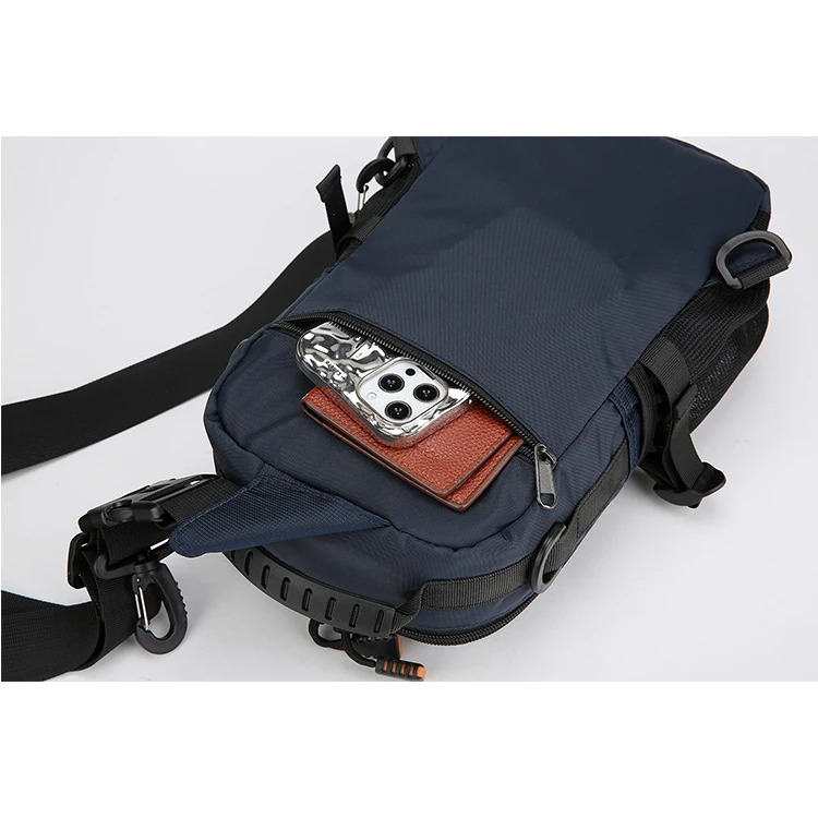 Neutral Functional Fashionable Crossbody Bag - Chest Bag, Single Shoulder, Adjustable Shoulder Strap, Perfect for Travel and Dai