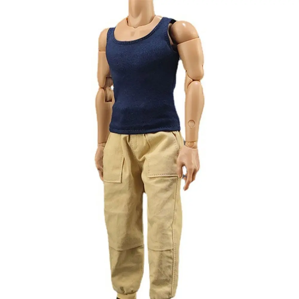 兵士のカジュアルなTシャツ,12インチのミニチュア服,兵士の置物,アクセサリー,1/6