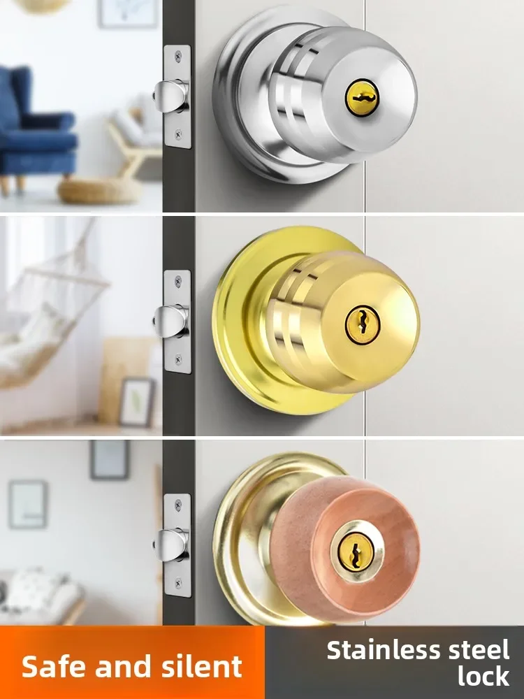 

Универсальный дверной замок KOB с шариковым механизмом для старых деревянных дверей, для спальни и ванной комнаты, с ручкой-рычагом