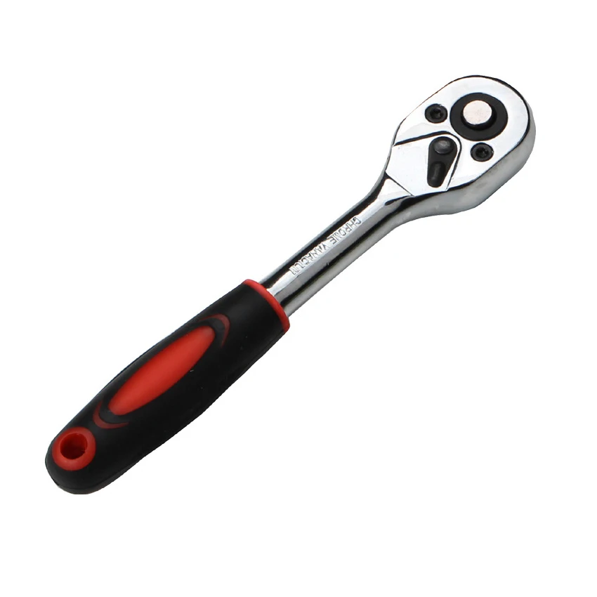 46 pezzi kit di strumenti combinati 1/4 chiave a cricchetto cacciavite a bussola con cassetta degli attrezzi in plastica chiave per riparazione auto domestica set di utensili manuali