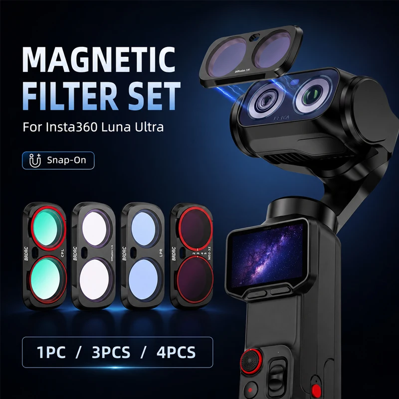 Nd Filter Set - Filtry do obiektywów Insta360 Luna Ultra,