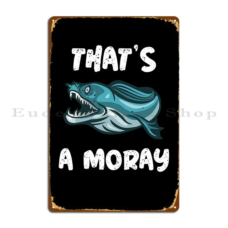 That S A Moray Scuba Diving Design Metal Sign Mural Party Cinema Classic Customize Tin Sign Poster