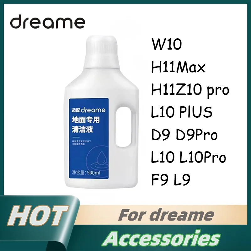 For Dreame H11/ W10 Pro / H11 Max 500ML Floor Special Cleaning Fluid Vacuum Cleaner Spare Parts