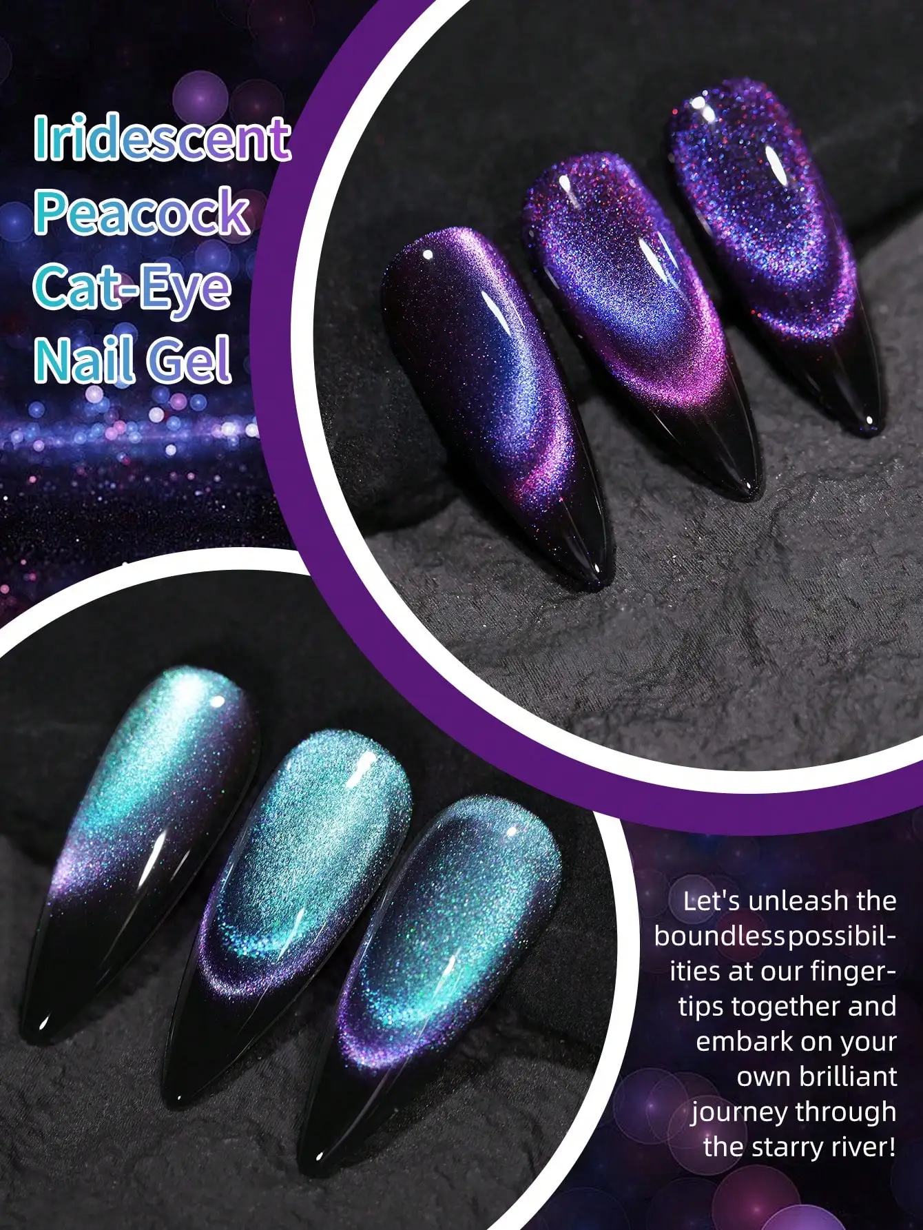 XEIJAYI 2 個キャットアイジェルネイルポリッシュグリッタースパンコールマニキュア取り外し可能な UV ポリッシュネイルアートネイルアートデザインに最適