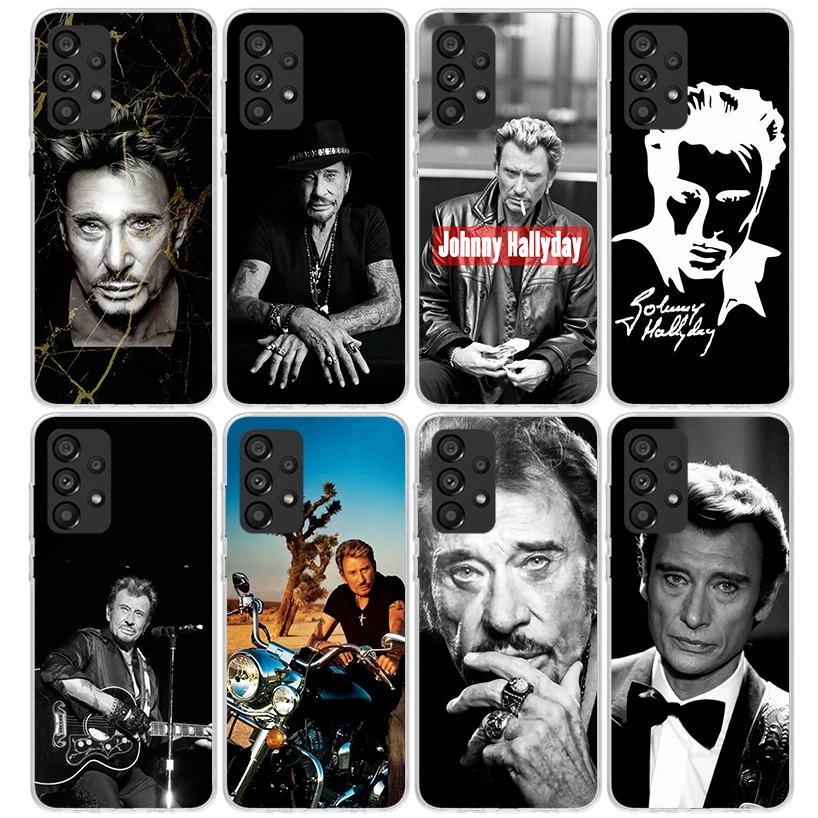 Johnny Hallyday Music Phone Case For Samsung Galaxy A15 A14 A13 A12 A55 A54 A53 A52S A25 A24 A35 A34 A23 A33 A22 A32 A05S A03S A