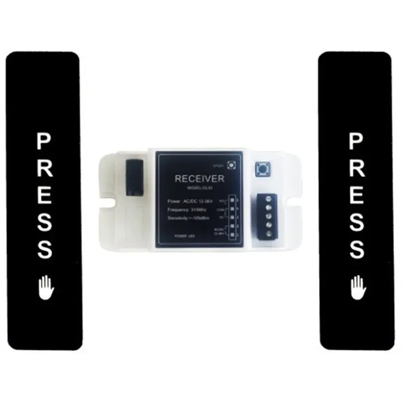 315Mhz Wireless Battery Power Push Exit Button Switch Touch Switch For Automatic Sliding Door Gate Opener
