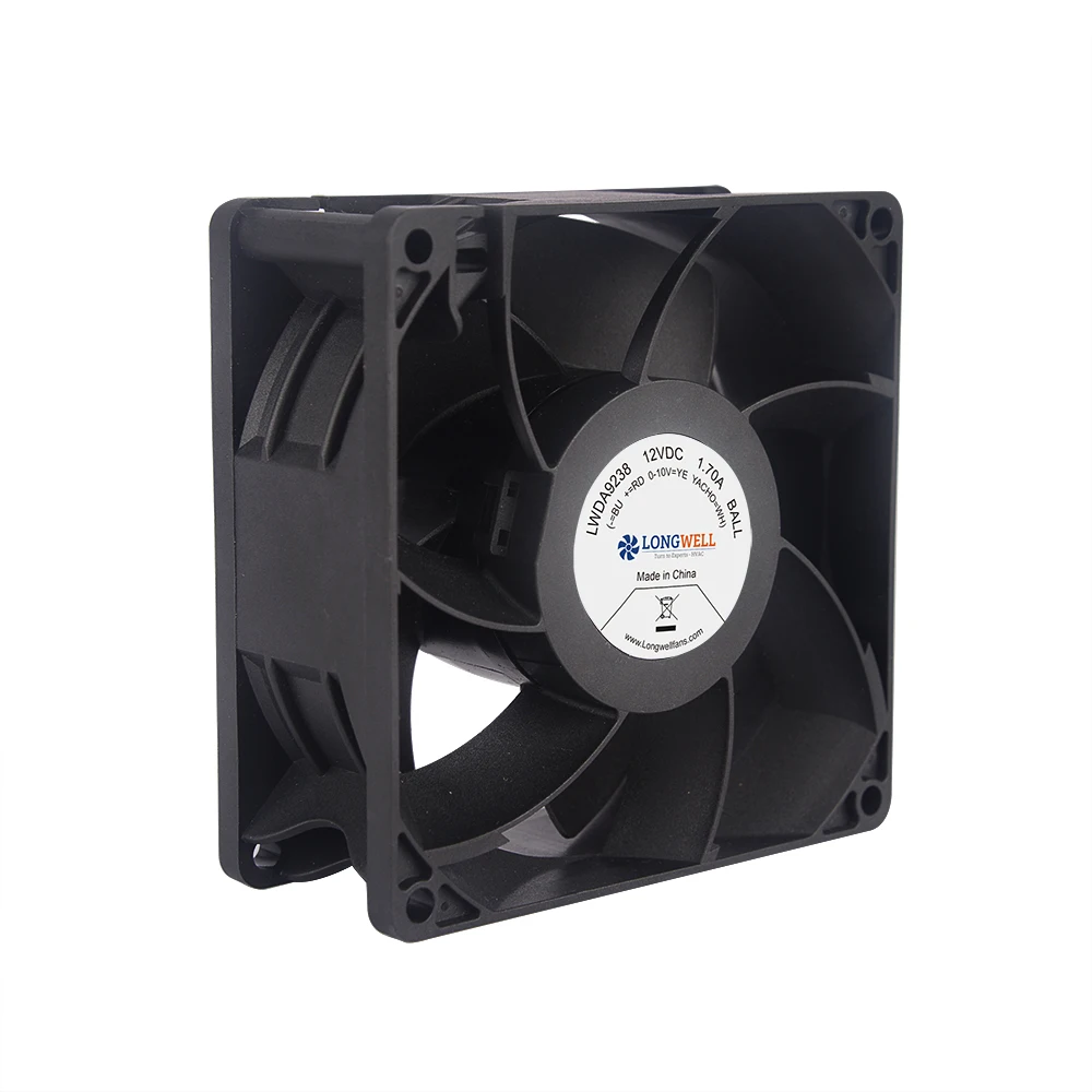 92X92X38 DC axial flow fan 9238 dc cooling exhaust fan with bldc motor for industry , AutoMotive , Server ,CCTV