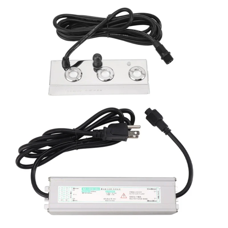 

Fog Maker Ultra Sound 304 Stainless Steel 3 Head IP67 Waterproof Automatic Power Failure Mist Maker Fogger For Greenhouse Garden