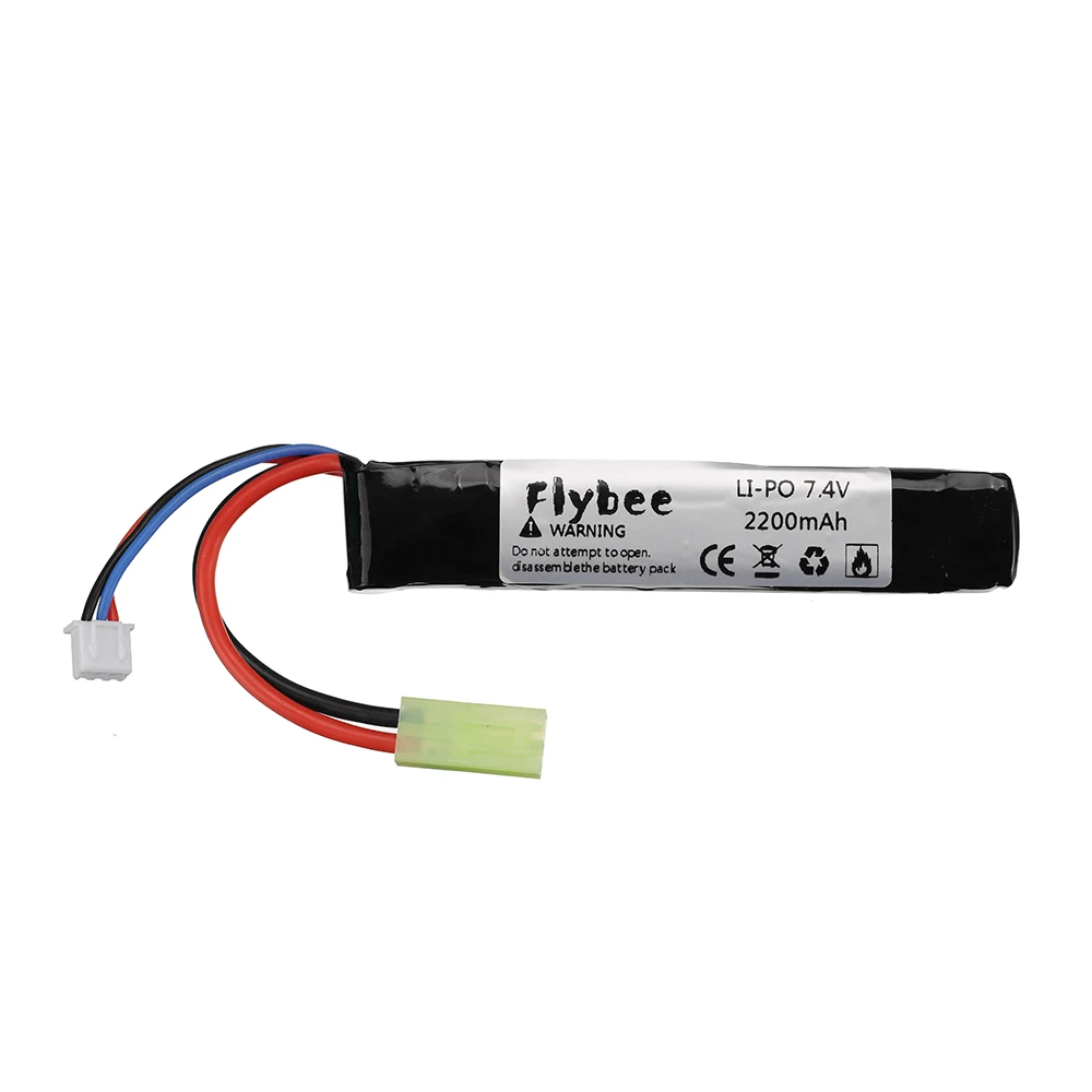 Tamiya 7.4v 2200mAh Lipo Battery for Water Gun 2S 7.4V battery for Mini Airsoft BB Air Pistol Electric Toys Guns Parts #103mm