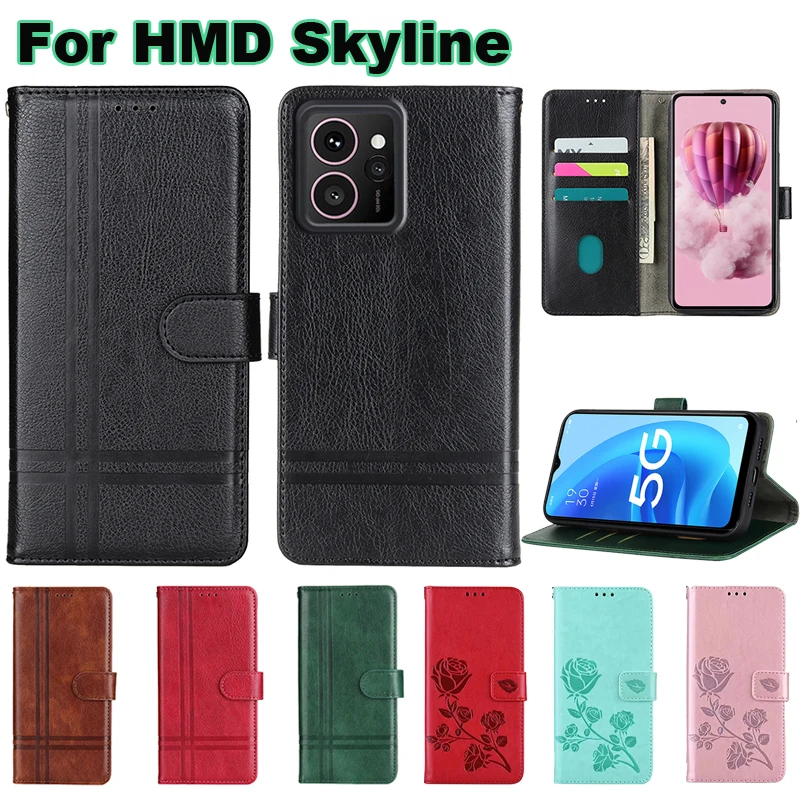 For чехол на HMD Skyline Case Leather Wallet Funda Coque Phone Cover For Carcasas HMD Skyline TA-1688 TA-1600 Mujer Hoesje 6.55