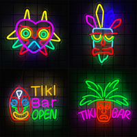 Bar Series Led Neon Signs, Mask Personality Icons, Used In Rooms, Clubs, Bars, Game Rooms, Theme Parties, Man Caves Art Decor.