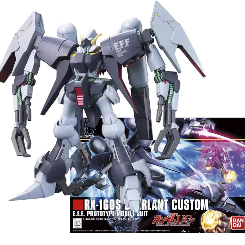 Bandai Original GUNDAM Anime Model HGUC 1/144 GUNDAM RX-160S BYARLANT CUSTOM Action Figure Assembly Model Toys Gifts for Kids