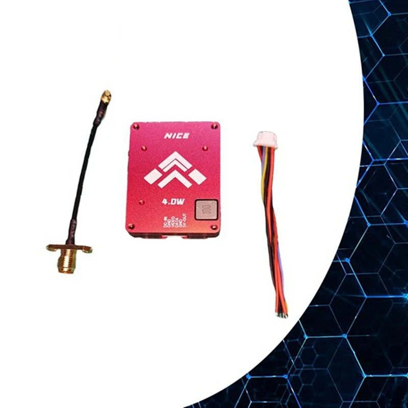 4 Вт 5,8G VTX 4000 МВт 64-канальный FPV видеопередатчик RFPA5542 Усилитель для FPV RC Дрон дальнего действия