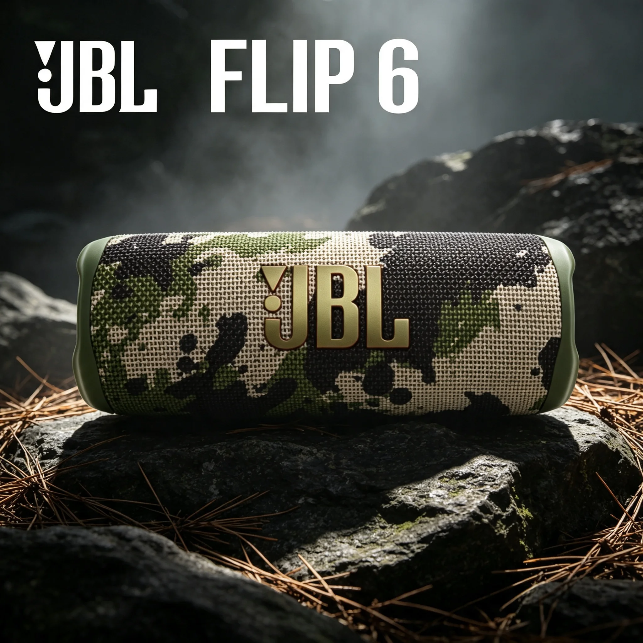 jbl-flip6-pool‑side-bluetooth-speaker-ip67-waterproof-partyboost-punchy-bass-outdoor-night‑party-sound-audio-device