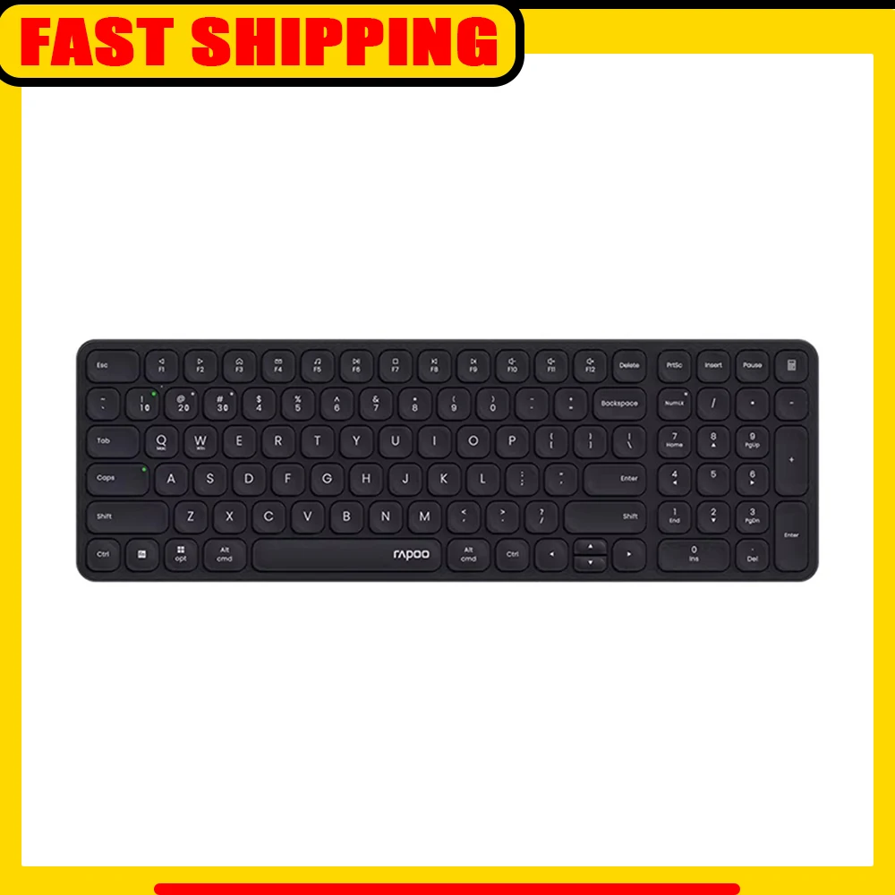 

Беспроводная клавиатура Rapoo E9300G с легкими ножничными переключателями 3,9 мм², удобная для пальцев, мультирежимное подключение, офисная клавиатура, аксессуары для ПК