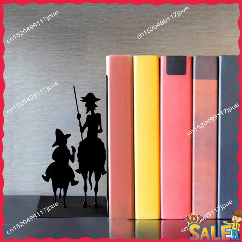 

BOFO A Decorative Bookends Iron Figure Bookends Reading Book Support For Shelves Home Office Desktop Decor