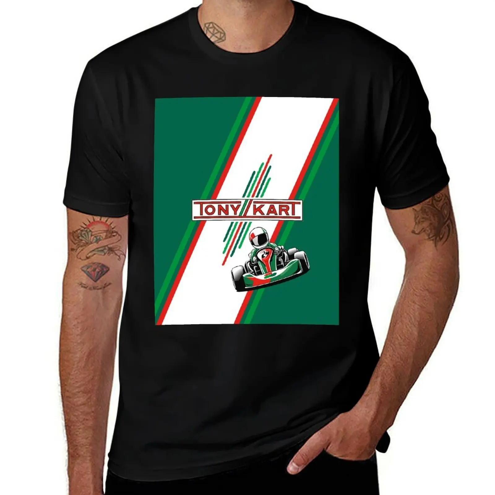 

Tony Kart T-Shirt anime tshirt cotton t shirt pack man t shirts for men casual T-Shirt