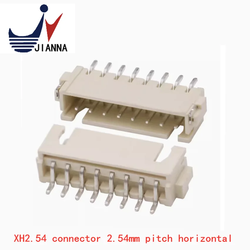 XH2.54 Connector 2.54mm Pitch horizontal SMT high temperature pin base 2P-16P connector socket