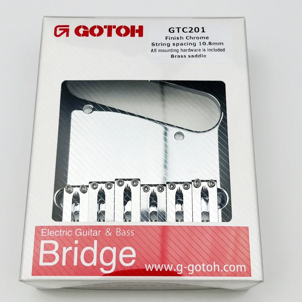 Genuine Original GOTOH GTC-201 Electric Guitar Fixed Bridge With B Saddle Chrome MADE IN JAPAN