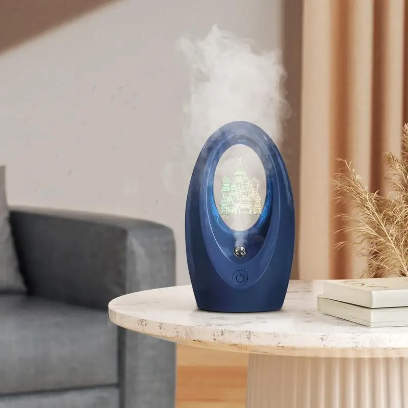 Personal Humidifier For Desk Small Desk Humidifier With Light Desk Humidifier Colorful LED Lights Auto Shut Off Oil Diffuser