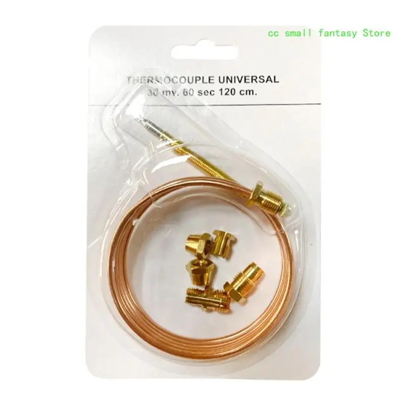 

R3MA Universal Oven Thermocouple with 5pcs Fixed Part Fireplaces Stove Replacement Temperature Sensors Probe Gas Appliances