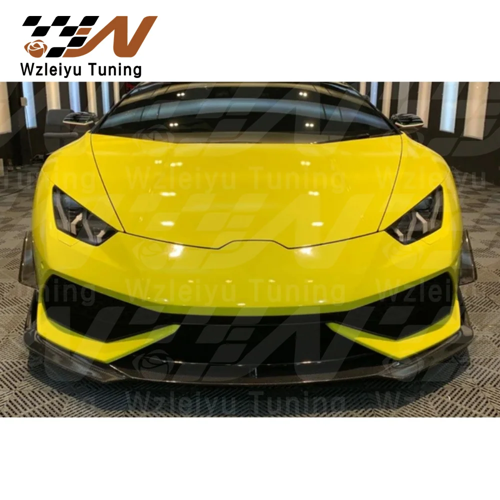 

New Style Carbon Fiber Front Bumper Lip Fit For Lamborghini Huracan LP610 High Quality Fitment