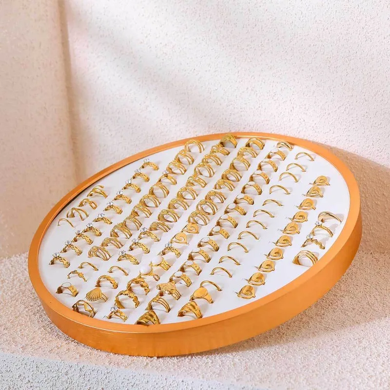 

Металлический лоток для хранения колец, женский лоток для хранения колец, сережек, портативный органайзер для ювелирных изделий, контейнер, стеллаж для демонстрации брелоков