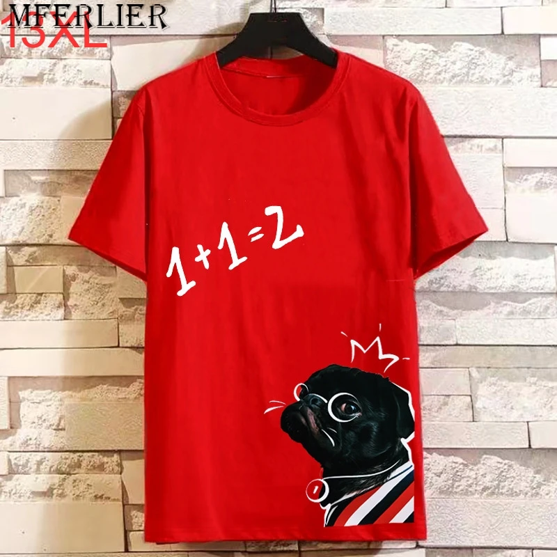 

190kg Summer short-sleeved t-shirt big size red Hip hop plus size short-sleeved t-shirt 9XL 10XL 12XL 13XL mens graphic t shirts