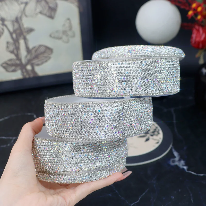 

High-end Creative Rotating Jewelry Box With Water Diamonds, Acrylic Multi-layer Small Items