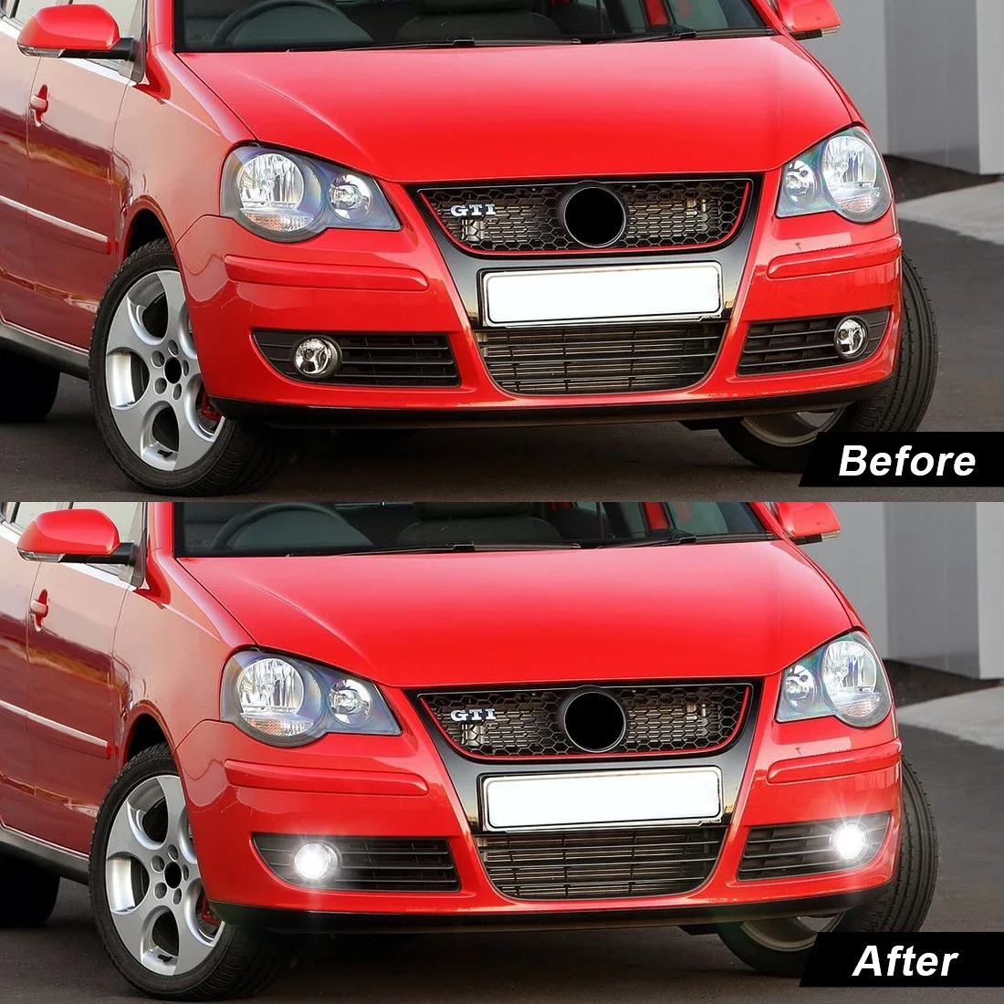 Światła przeciwmgielne LED do VW Volkswagen Polo T5 Transporter Multivan Caravelle Gol Skoda Fabia Mk1 Światło przeciwmgielne przedniego zderzaka Reflektory 12V — zdjęcie 7