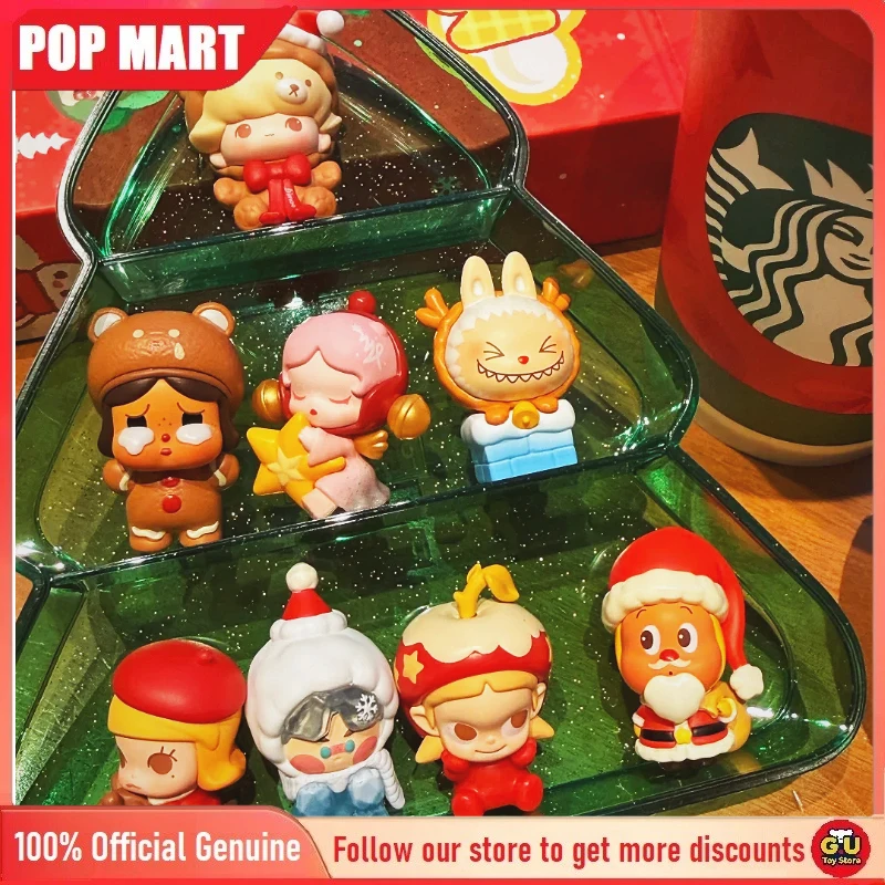 

POP MART POPBEAN Рождественский подарок Серия доставки Слепая коробка Мини-фигурка Набор Коробка Настольный декор Модель игрушки Таинственная коробка Подарок-сюрприз