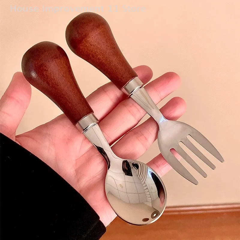 

Stainless Steel Round Spoon Net Red Golden Dinner Long Handle Stirring Dessert Spoons For Kitchen Accessories Gadgets